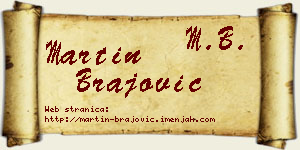 Martin Brajović vizit kartica